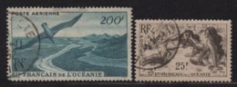 Oceanie - N° 200 + PA N°28 - Oblitere - Cote 26€ - Petits Defauts De Dentelure - Used Stamps