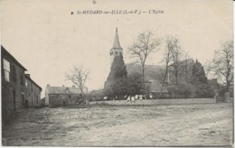 ST MEDARD SUR ILLE - ILE ET VILAINE - L'EGLISE - ANNEE 1918 - Andere & Zonder Classificatie