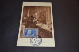 Carte Maximum 1946 UNI 50 ° Anniversaire Mort De Pasteur N° 333 8/12/1953 - 1940-49