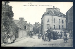 Cpa  Du 22  Chatelaudren Route De La Gare   LZ66 - Châtelaudren