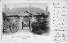 Ecole Militaire De Belgique - 1900 - Entrée (De Jongh) - Ixelles - Elsene