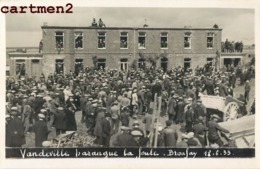 CARTE PHOTO : BRAY-SUR-SOMME FERME DE BRONFAY  VANDEVILLE GENDARME EVENEMENT POLITIQUE GUERRE - Bray Sur Somme