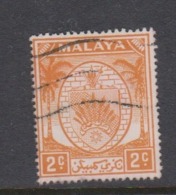 Malaya-Negri Sembilan Scott 39 1949 Arms 2c Orange,used - Negri Sembilan