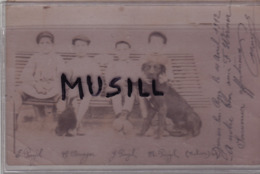 Djenien--Bou-Rezg. Carte Photo  Des Enfants Pujol Et Ménager Adressée à F. Werner. 12 Avil 1912. - Kinder