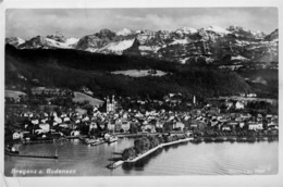 Autriche Oesterreich Austria Vorarlberg Bregenz Ville Lac Alpe Neige Embarcadère Photo Risch-lau - Bregenz