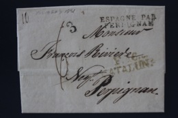 Letter Figueres F.16  CATALUÑA Espagne Par Perpignan  1831 - ...-1850 Prephilately