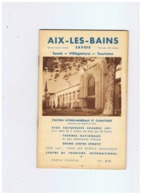 AIX - LES - BAINS SAVOIE  SANTE - VILLEGIATURE - TOURISME  THERMES - Alpes - Pays-de-Savoie