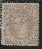 SPAIN ESPAÑA SPAGNA 1870 DUKE DE LA TORRE REGENCY 1m USED USATO OBLITERE' - Usados