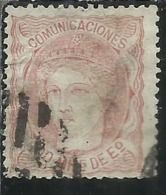 SPAIN ESPAÑA SPAGNA 1870 DUKE DE LA TORRE REGENCY 100m USED USATO OBLITERE' - Used Stamps