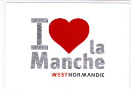 CP 50 Manche, I Love La Manche, Coeur, West Normandie - Ohne Zuordnung