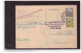 R69   -   POSTKARTE  MICHEL NR.  P.25   /   FRANKFURT  A/M  5-7-1956 - Privatpostkarten - Gebraucht