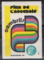 Viñeta  CAMBRILS (Tarragona) 1974, Fira De L'Ascensió,  Label, Cinderella ** - Variedades & Curiosidades