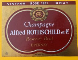 11635 -  Champagne Afred Rothschild Rosé Brut 1981 - Champan