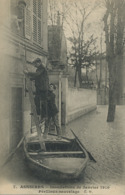 Asnieres Sur Seine Inondation 1910 Sauvetage . Floods . Rescue . - Floods