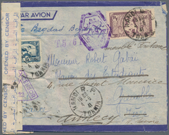 Französisch-Indochina: 1941, 15 C Blue And 60 C Lilac Definitives, Tied HANOI R.P./TONKIN, 4-6 41, O - Briefe U. Dokumente