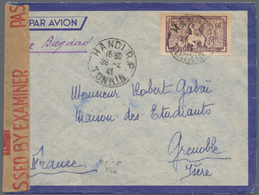 Französisch-Indochina: 1941, 60 C Lilac Definitive, Single Franking On Airmail Cover From HANOI R.P. - Briefe U. Dokumente