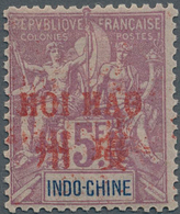 Französisch-Indochina - Postämter In Südchina: HOI-HAO: 1901, 5fr. Violet/blue, Fresh Colour, Well P - Sonstige & Ohne Zuordnung