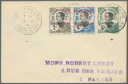 Französisch-Indochina - Postämter In Südchina: Kouang-cheou, 1906, Indochina Envelope 5 C. Uprated 1 - Autres & Non Classés