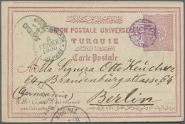Holyland: 1899, BEYT LAHM TELGRAF VE POSTAHANESI 1311 (Isfila No.1, RR, BETHLEHEM) Clear Violet Canc - Palästina