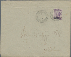 Holyland: 1909, Cover Bearing 2 Pia. On 50 C. Violet For Double Weight Tied By "GERUSALEMME 27/2/09 - Palestine