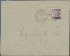 Holyland: 1909, Cover Bearing 2 Pia. On 50 C. Violet For Double Weight Tied By "GERUSALEMME 27/2/09 - Palestina