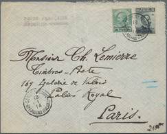 Holyland: 1914, Cover Bearing 30 Para On 15 C. Slate With Violet Overprint And 10 Para On 5 C. Green - Palestine