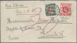 Hongkong: 1907, KEVII 4 C. Scarlet Tied "TIENTSIN B.P.O. F MR 13 12" To Cover Via Siberia To Switzer - Altri & Non Classificati