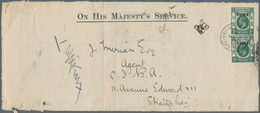 Hongkong - Britische Post In China: 1917, KGV 2 C. Green (2) Tied "WEI-HAI-WEI F SP 11 20" To Front - Briefe U. Dokumente