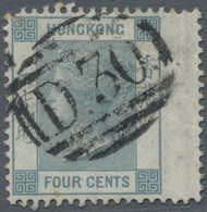 Hongkong - Treaty Ports: Hiogo: 1863, 4 C. Grey, A Right Jumbo Margin Copy Canc. Full Strike "D30" O - Autres & Non Classés