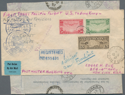 Hongkong - Besonderheiten: 1937, FFC Panam US Via Pacific Clipper To Hong Kong, Then Fwd. Via Hong K - Autres & Non Classés