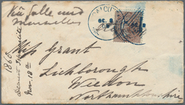 Indien: 1862/1872, Five Covers From A Correspondence To Weedon, GB Comprising Two Covers From AKYAB - Sonstige & Ohne Zuordnung