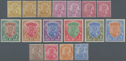 Indien: 1911-23 KGV. Complete Set On Paper Wmkd. Single Star, Including Colour Shades, "Rs" Flaw On - Autres & Non Classés