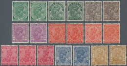 Indien: 1926-36, More Than Complete Sets Of KGV. Issues Showing Wmk Mult Star, Including Colour Shad - Altri & Non Classificati