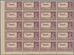 Indien: 1940-41, KGVI. 4a., 6a., 8a. And 12a. Each As Marginal Block Of 40, The 6a., 8a. And 12a. As - Other & Unclassified