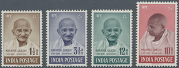 Indien: 1948, GANDHI Complete Set, Mint Never Hinged, With Some Gum Faults. Please Inspect Carefully - Other & Unclassified