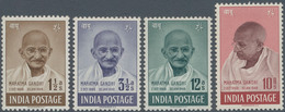 Indien: 1948 GANDHI Complete Set Of Four, Mint Never Hinged, Fresh And Fine. - Autres & Non Classés