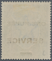 Indien - Dienstmarken: 1925 "ONE RUPEE" Trial Surcharge (as Type O14, But On One Line In Seriffed Le - Dienstzegels