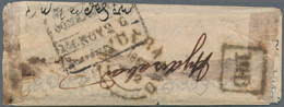 Indien - Stempel: 1865 Trisected "OOMRAWUTTEE/186 NOV 26/Bearing" D/s (not Recorded By Giles) On Sma - Autres & Non Classés