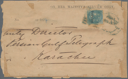 Indien - Used Abroad: OMAN-GUADUR 1874: Official "O.H.M.S." Envelope From The 'Indo-European Telegra - Autres & Non Classés