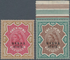 Indien - Konventionalstaaten: NABHA 1885-97: QV 2r. Carmine & Yellow Brown (mint With Hinge Marks) A - Altri & Non Classificati