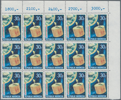 Indonesien: 1969, Satellite Communication 30r. With Wrong Coloured Background In BLUE Instead Of Vio - Indonésie