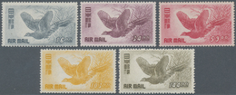 Japan: 1950, Airmail Pheasant 16-144 Y., Complete Set, MNH, Fine. - Sonstige & Ohne Zuordnung