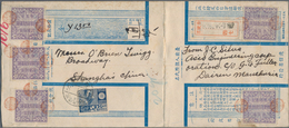 Japanische Post In China: 1922, Fuji Deer 20 S. Tied "Dairen-Oyamadori 13.8.8" (Aug. 8, 1924) To Dec - 1943-45 Shanghai & Nanjing