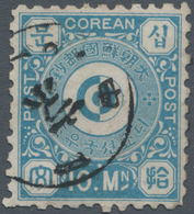 Korea: 1884, 10 Mun Light Blue Canc. "Kyong -.10.10" (Seoul, Nov. 26 In Solar Calendar). A Few Trivi - Corea (...-1945)