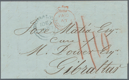 Macau: 1857, Stamp-less Envelope Written From Macau-dated '22nd Sept. 1857' Addressed To 'Jose Matia - Altri & Non Classificati