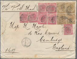 Malaiische Staaten - Straits Settlements: 1887, Triple-weight Cover From Penang To England 'Per Parc - Straits Settlements