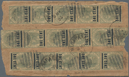 Malaiische Staaten - Straits Settlements: 1895 Double-weight Cover From Penang To India Franked On B - Straits Settlements