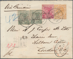 Malaiische Staaten - Straits Settlements: 1897, 8c. Orange With Security Chop "Schmidt, Küst...", 1c - Straits Settlements