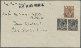 Malaiische Staaten - Straits Settlements: 1926 Early Singapore-Port Swettenham Airmail Cover Franked - Straits Settlements