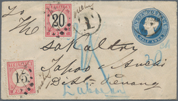 Malaiische Staaten - Penang: 1886: Penang Postage Due Handstamp "14" (Proud UP18) On Back Of Indian - Penang